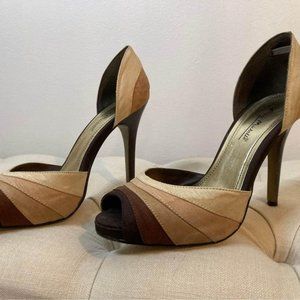Anne Michelle Brown Heels Pumps, shoes for women, size 8.5, 4 inch heel